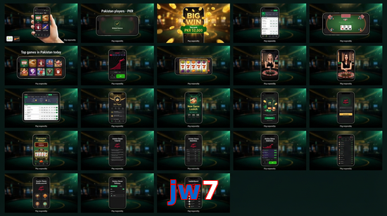 Main screen of Jw7 bet page for PK players